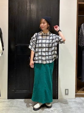 「niko and...（ニコアンド）のアイテム」を使った、RENAさん（レディース・153cm）の夏コーディネート