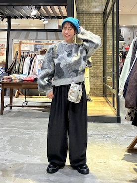 「アイテム（ドレスシューズ）」を使った、RENAさん（レディース・153cm・40代）の冬コーディネート