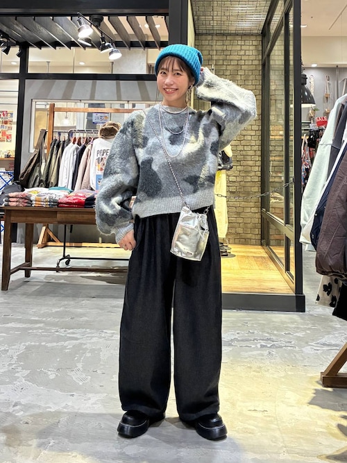 セール】アートカモフラニットプルオーバー（ニット/セーター）｜niko