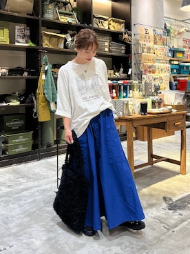 「アイテム（スカート）」を使った、RENAさん（レディース・153cm・40代）の夏コーディネート