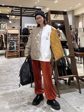 「アイテム（その他シューズ）」を使った、RENAさん（レディース・153cm・40代）の冬コーディネート