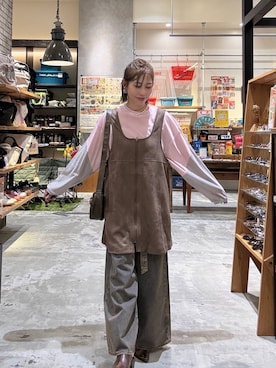 「アイテム（その他シューズ）」を使った、RENAさん（レディース・153cm）の秋コーディネート