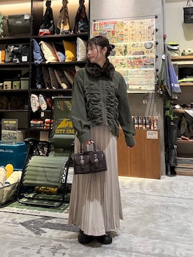 「niko and...（ニコアンド）のオリジナルサイドゴアブーツ（ブーツ）」を使った、RENAさん（レディース・153cm）の秋コーディネート