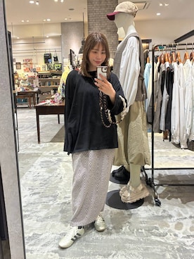 「adidas（アディダス）の【adidas Originals】Taekwondo Lace（球鞋、ゴールド系）」を使った、RENAさん（レディース・153cm）の春コーディネート