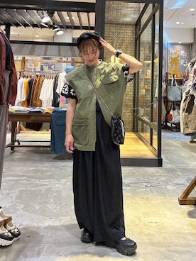 「アイテム（財布/小物）」を使った、RENAさん（レディース・153cm）の夏コーディネート