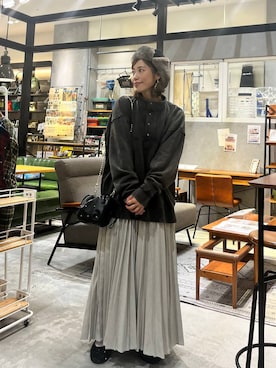 「アイテム（帽子）」を使った、RENAさん（レディース・153cm・40代）の秋コーディネート