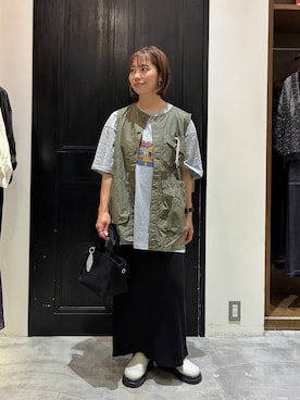 「アイテム（バッグ）」を使った、RENAさん（レディース・153cm・40代）の夏コーディネート