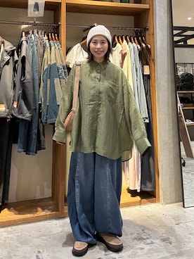 「niko and...（ニコアンド）のアイテム（その他シューズ）」を使った、RENAさん（レディース・153cm）の夏コーディネート