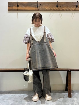 「アイテム（キャミソール）」を使った、RENAさん（レディース・153cm・40代）の夏コーディネート