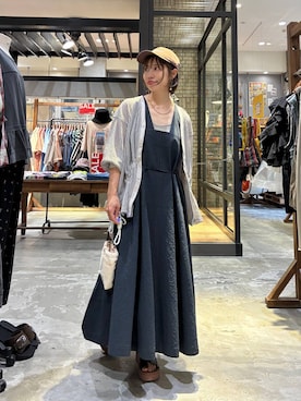 「アイテム（ワンピース/ドレス）」を使った、RENAさん（レディース・153cm・40代）の夏コーディネート