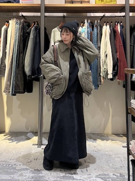 「アイテム（その他アウター）」を使った、RENAさん（レディース・153cm・40代）の秋コーディネート