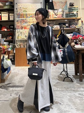 「niko and...（ニコアンド）のアイテム（トートバッグ）」を使った、RENAさん（レディース・153cm）の夏コーディネート