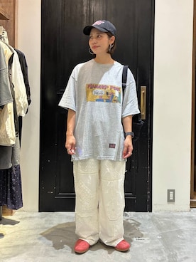 「niko and...（ニコアンド）のアイテム」を使った、RENAさん（レディース・153cm）の夏コーディネート