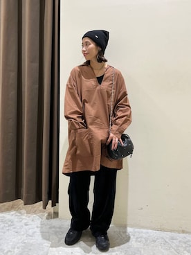 「アイテム（帽子）」を使った、RENAさん（レディース・153cm・40代）の秋コーディネート