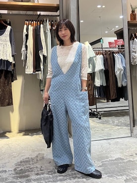 「niko and...（ニコアンド）のアイテム（トートバッグ）」を使った、RENAさん（レディース・153cm）の夏コーディネート