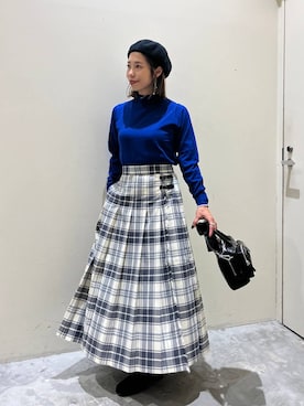「アイテム（帽子）」を使った、RENAさん（レディース・153cm・40代）の秋コーディネート