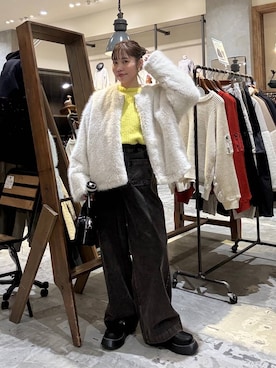 「アイテム（ドレスシューズ）」を使った、RENAさん（レディース・153cm・40代）の冬コーディネート