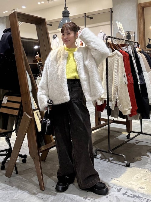 セール】フサフサアソートファーブルゾン（ブルゾン）｜niko and