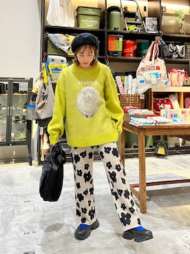「アイテム（帽子）」を使った、RENAさん（レディース・153cm・40代）の秋コーディネート