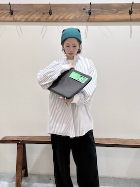 「アイテム（ニットキャップ/ビーニー）」を使った、RENAさん（レディース・153cm・40代）の夏コーディネート