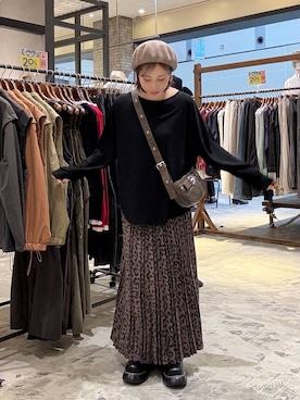 「アイテム（ドレスシューズ）」を使った、RENAさん（レディース・153cm）の秋コーディネート