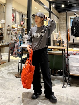 「アイテム（帽子）」を使った、RENAさん（レディース・153cm・40代）の秋コーディネート