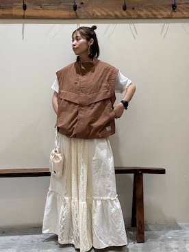 「アイテム（ブルゾン）」を使った、RENAさん（レディース・153cm・40代）の秋コーディネート