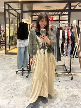 「niko and...（ニコアンド）のアイテム（パーカー）」を使った、RENAさん（レディース・153cm）の夏コーディネート