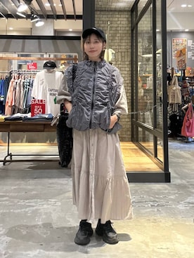 「アイテム（ブルゾン）」を使った、RENAさん（レディース・153cm）の夏コーディネート