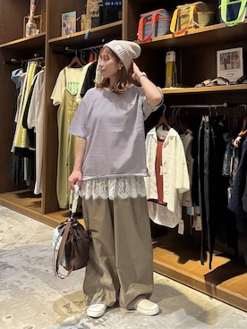 「POLO BCS（ポロ ビーシーエス）のアイテム」を使った、RENAさん（レディース・153cm）の春コーディネート