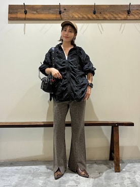 「アイテム（ブルゾン）」を使った、RENAさん（レディース・153cm・40代）の夏コーディネート