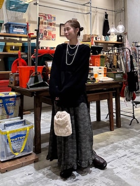 「アイテム（ブーツ）」を使った、RENAさん（レディース・153cm・40代）の秋コーディネート