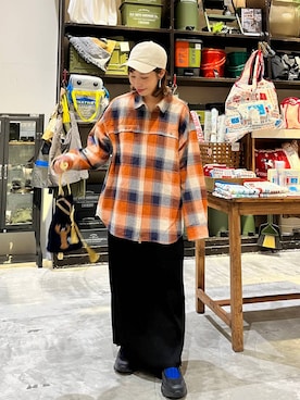 「アイテム（帽子）」を使った、RENAさん（レディース・153cm・40代）の秋コーディネート