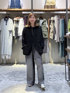 「adidas（アディダス）の【adidas Originals】Taekwondo Lace（球鞋、ゴールド系）」を使った、RENAさん（レディース・153cm）の春コーディネート