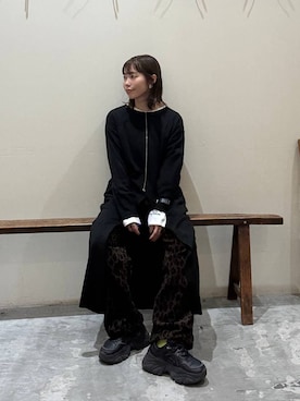 「アイテム（ワンピース）」を使った、RENAさん（レディース・153cm・40代）の冬コーディネート