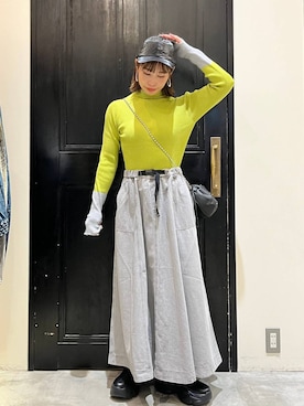 「アイテム（帽子）」を使った、RENAさん（レディース・153cm・40代）の秋コーディネート