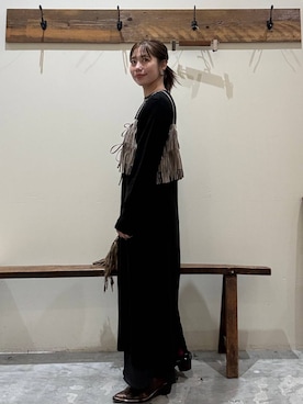 「楽ちんコーデ」｜RENAさん（レディース・153cm）の冬コーディネート