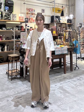 「niko and...（ニコアンド）のアイテム（アクセサリー）」を使った、RENAさん（レディース・153cm）の春コーディネート