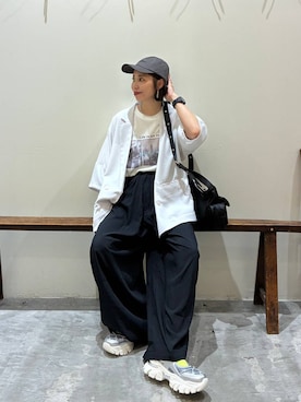 「アイテム（テーラードジャケット）」を使った、RENAさん（レディース・153cm・40代）の夏コーディネート