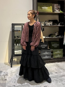 「アイテム（タンクトップ）」を使った、RENAさん（レディース・153cm・30代）の夏コーディネート