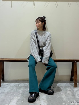 「アイテム（その他シューズ）」を使った、RENAさん（レディース・153cm・40代）の冬コーディネート