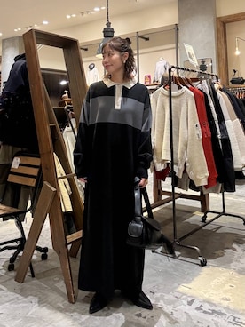 「アイテム（ワンピース/ドレス）」を使った、RENAさん（レディース・153cm・40代）の冬コーディネート