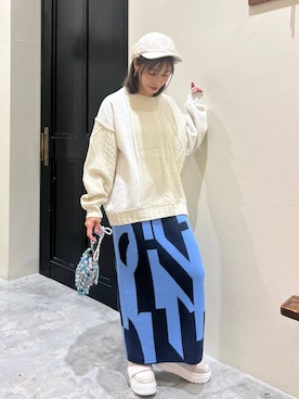 「アイテム（帽子）」を使った、RENAさん（レディース・153cm・40代）の秋コーディネート