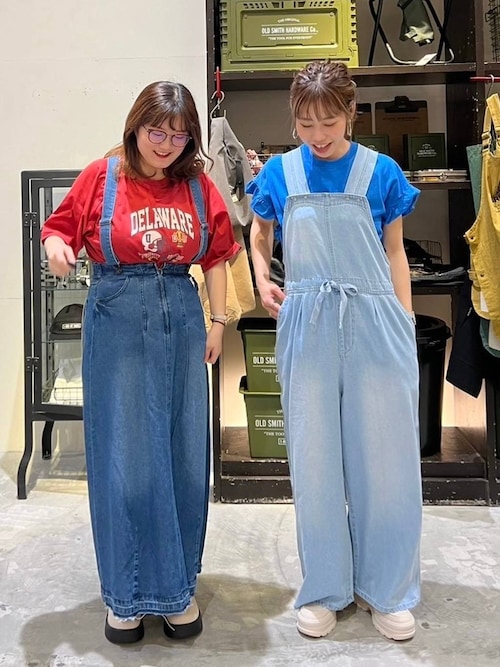 セール】[niko and JEANS 2024SS]ワイドイージーサロペット