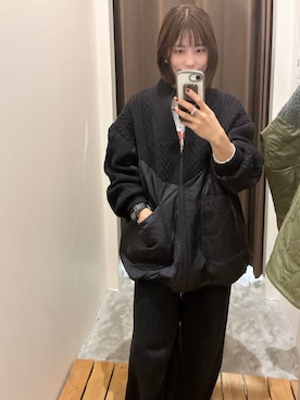 「アイテム（スウェットパンツ）」を使った、RENAさん（レディース・153cm・40代）の秋コーディネート