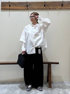 「アイテム（トートバッグ）」を使った、RENAさん（レディース・153cm・40代）の夏コーディネート