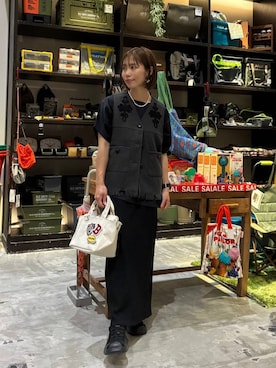 「アイテム（スカート）」を使った、RENAさん（レディース・153cm・40代）の夏コーディネート