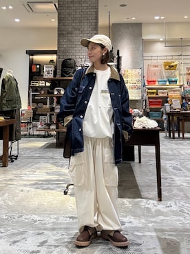 「ラフ」｜「アイテム（キャップ）」を使った、RENAさん（レディース・153cm）の秋コーディネート