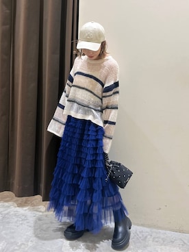 「アイテム（帽子）」を使った、RENAさん（レディース・153cm・40代）の秋コーディネート