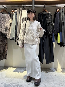 「アイテム（帽子）」を使った、RENAさん（レディース・153cm・40代）の秋コーディネート